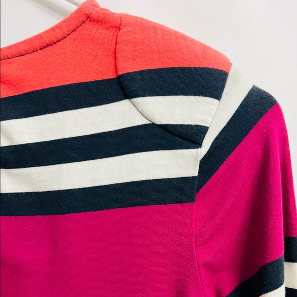 French Connection Mini Dress • Color Block/Striped • Keyhole Back • Sz 4 US - Picture 5 of 6